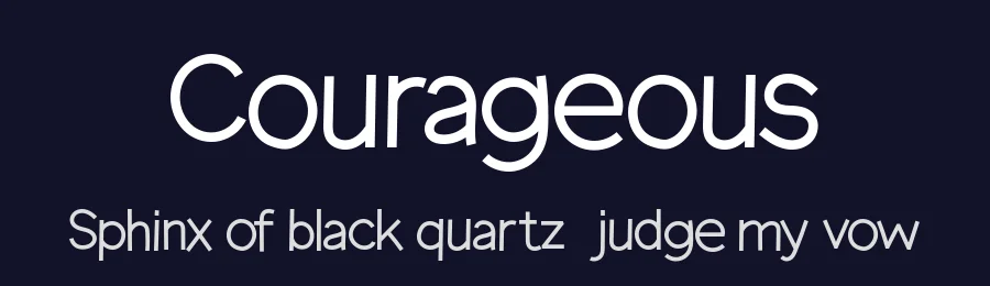 Courageous by Hanna Bie — Decorative Font — thumbnail 2
