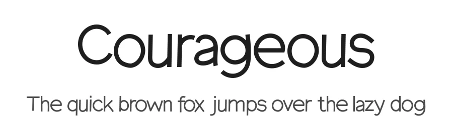 Courageous by Hanna Bie — Decorative Font