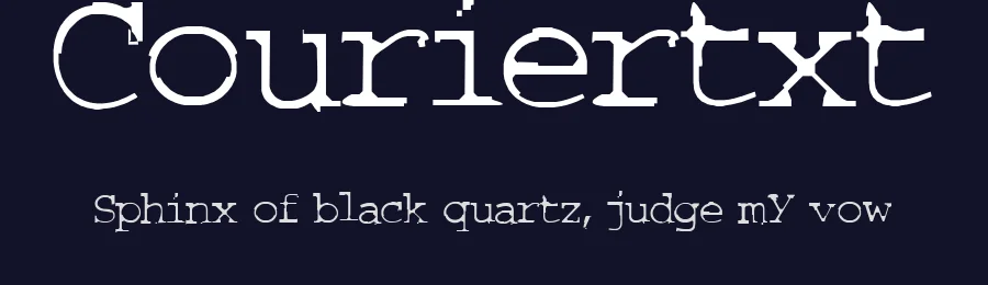 Couriertxt by Canale Studio, Inc. — Decorative Font — thumbnail 2