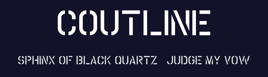Coutline by Creatype Studio — Decorative Font — thumbnail 2