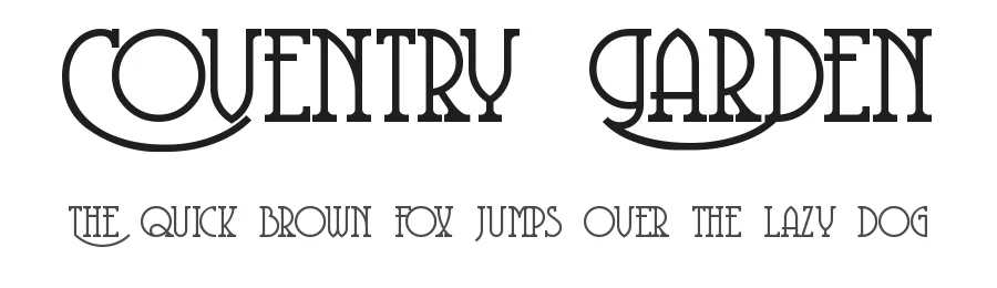Coventry Garden by Nick's Fonts — Decorative Font