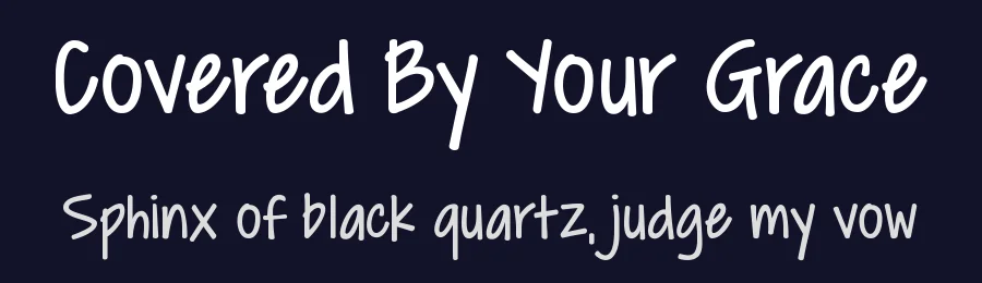 Covered By Your Grace by Kimberly Geswein — Script Handwritten Font — thumbnail 2