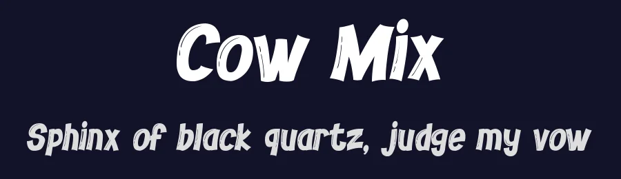 Cow Mix by Modestype Studio — Decorative Font — thumbnail 2