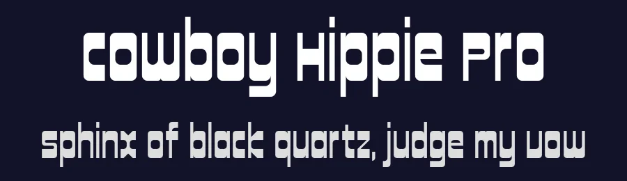 Cowboy Hippie Pro by CheapProFonts — Decorative Font — thumbnail 2
