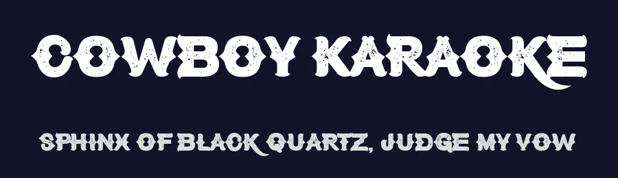 Cowboy Karaoke by Fontmonger — Decorative Font — thumbnail 2