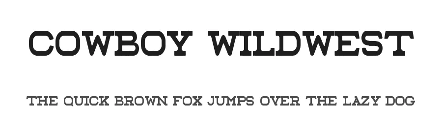 Cowboy Wildwest by UI Creative β Decorative Font