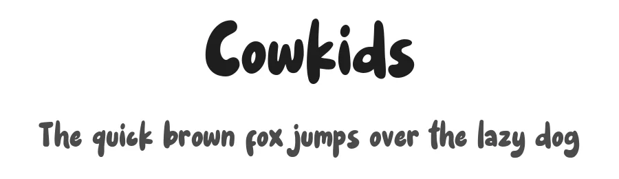 Cowkids by Weape Studio β Decorative Font