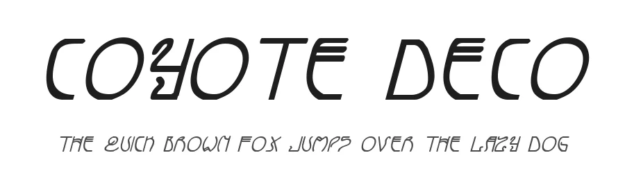 Coyote Deco by Iconian Fonts — Decorative Font