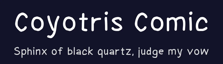 Coyotris Comic by Jayvee Enaguas — Decorative Font — thumbnail 2