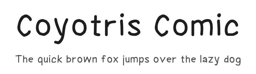 Coyotris Comic by Jayvee Enaguas — Decorative Font