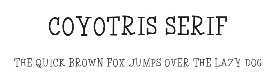 Coyotris Serif by Jayvee Enaguas — Decorative Font