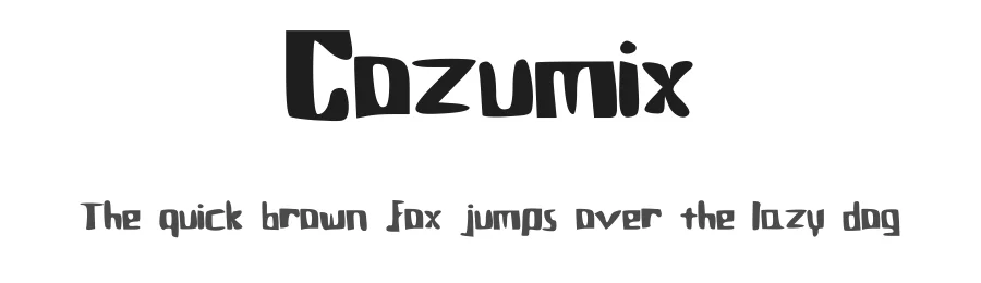 Cozumix by Jake Luedecke — Decorative Font