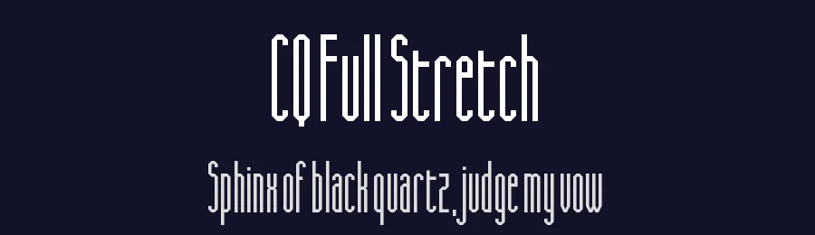 CQ Full Stretch by Chequered Ink — Display Font — thumbnail 2