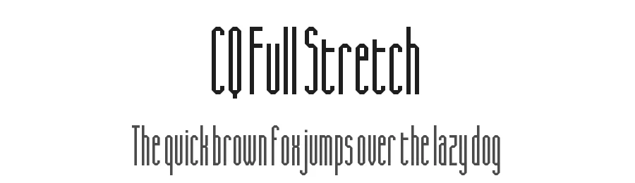 CQ Full Stretch by Chequered Ink — Display Font