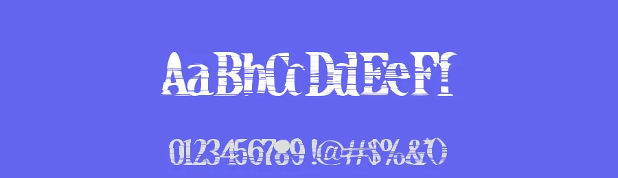 Crack Bars by Xerographer Fonts — Decorative Font — thumbnail 3