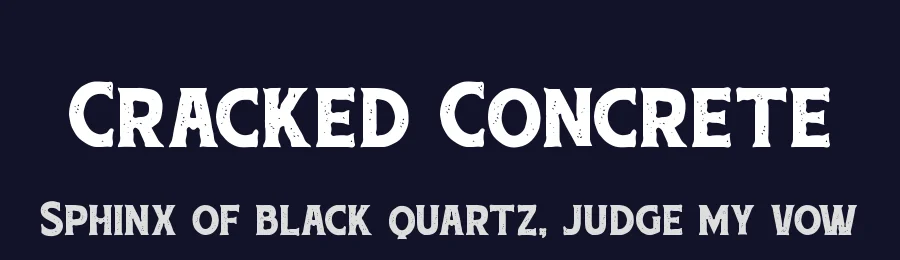 Cracked Concrete by PutraCetol Studio — Decorative Font — thumbnail 2