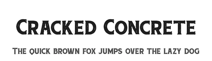 Cracked Concrete by PutraCetol Studio — Decorative Font