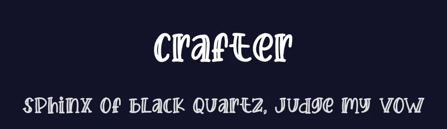 Crafter by Nirmana Visual — Decorative Font — thumbnail 2