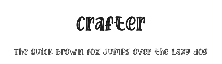 Crafter by Nirmana Visual — Decorative Font