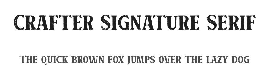 Crafter Signature Serif