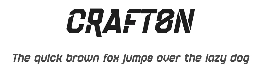 Crafton by Mocha Frappuccino β Sans Serif Font