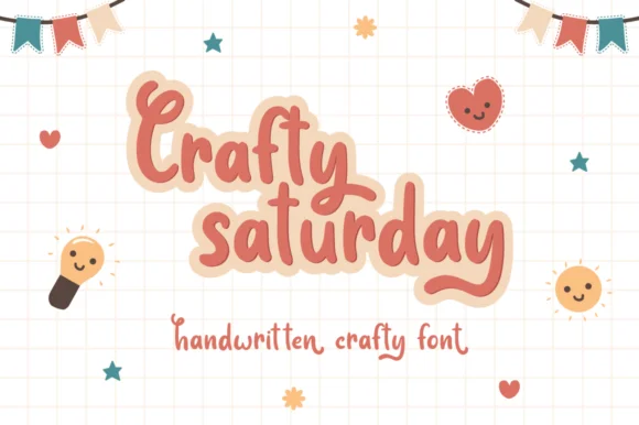 Crafty Saturday Font by attypestudio — Script Handwritten Font