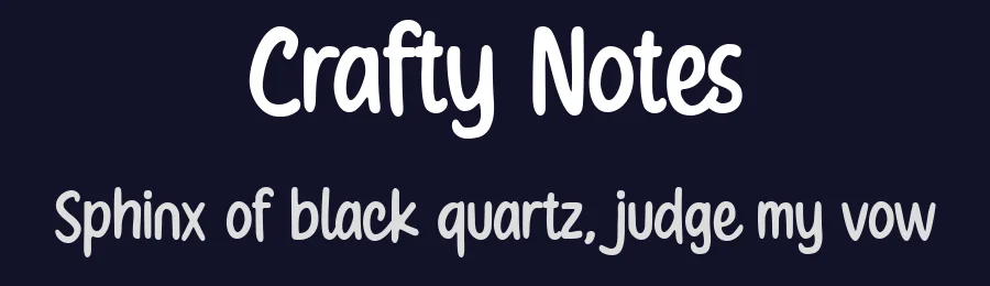 Crafty Notes by Niskala Huruf — Decorative Font — thumbnail 2