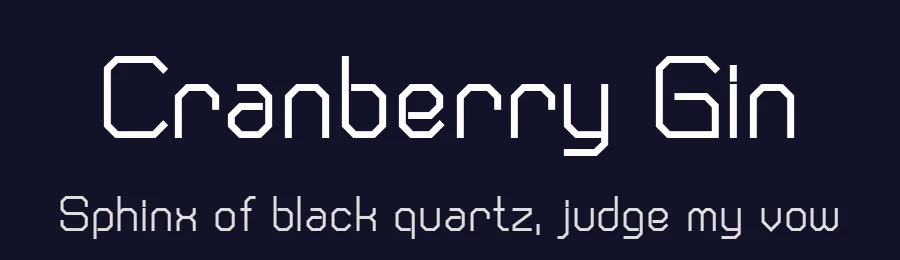 Cranberry Gin by Typodermic Fonts — Display Font — thumbnail 2