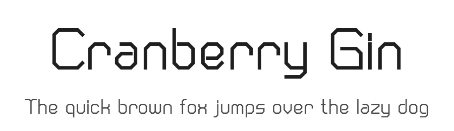 Cranberry Gin by Typodermic Fonts — Display Font