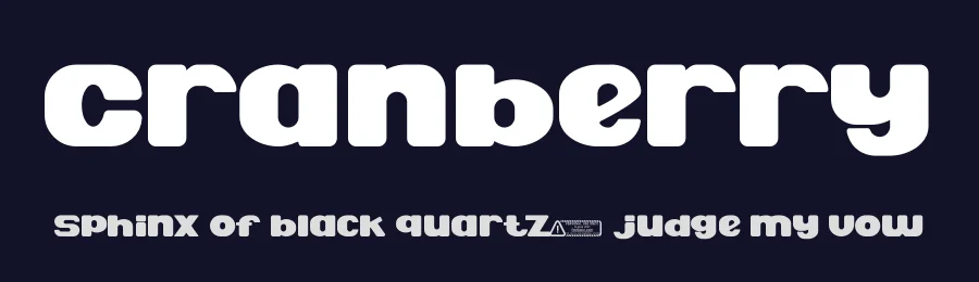 Cranberry by Kong Font — Decorative Font — thumbnail 2