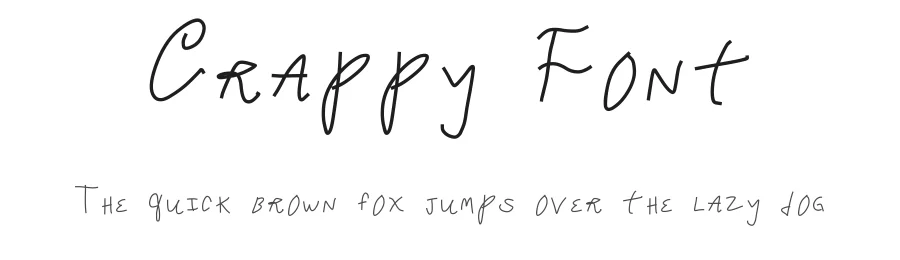 Crappy Font