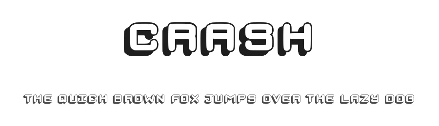 Crash by Brixdee — Display Font