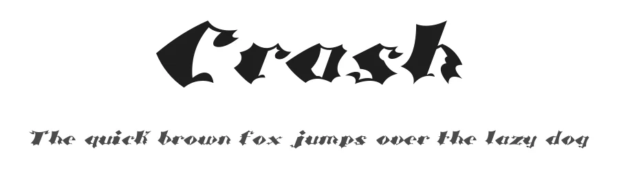 Crash by C-Font — Blackletter Font