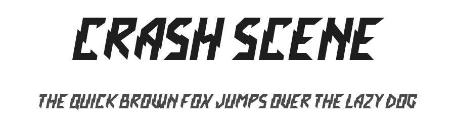 Crash Scene by Omen Type — Display Font