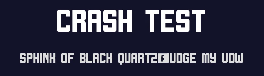 Crash Test by Geronimo Font Studios — Sans Serif Font — thumbnail 2