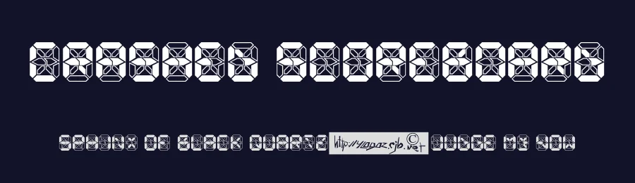 Crashed Scoreboard by Blaise — Display Font — thumbnail 2