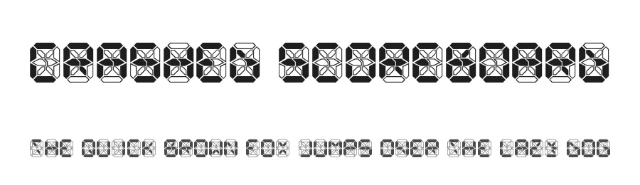Crashed Scoreboard by Blaise — Display Font
