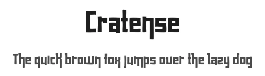 Cratense by LucΓ©lia Barbosa β Display Font