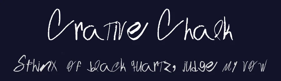 Crative Chalk by Gustavo Rodriguez — Script Handwritten Font — thumbnail 2