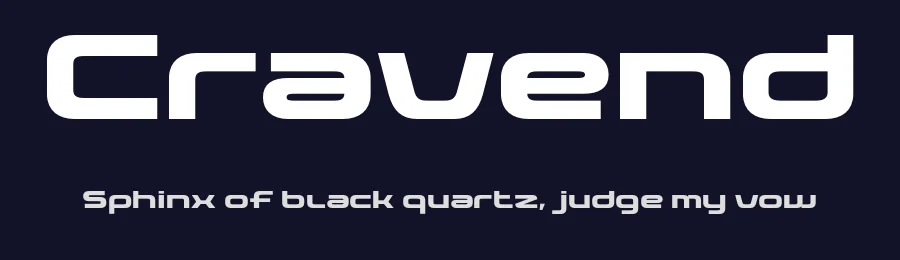 Cravend by Namara Creative — Display Font — thumbnail 2