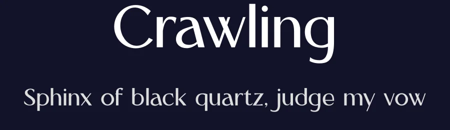 Crawling by Mocha Frappuccino — Sans Serif Font — thumbnail 2