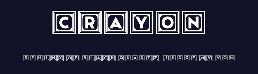 Crayon by Vladimir Nikolic — Decorative Font — thumbnail 2