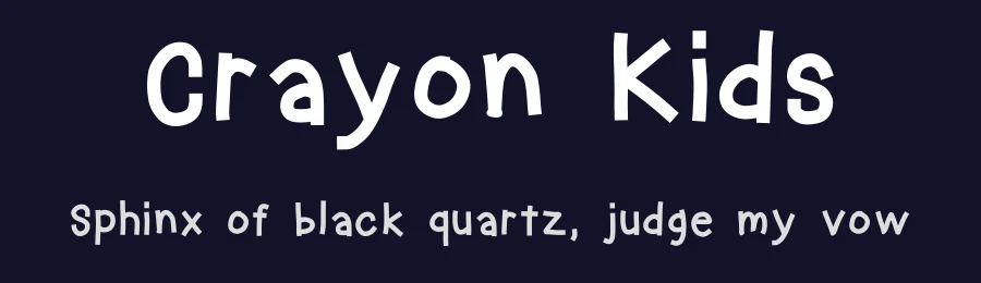 Crayon Kids by Geronimo Font Studios — Decorative Font — thumbnail 2