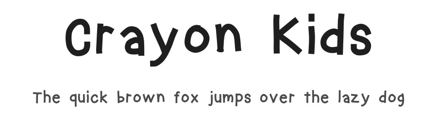 Crayon Kids by Geronimo Font Studios β Decorative Font