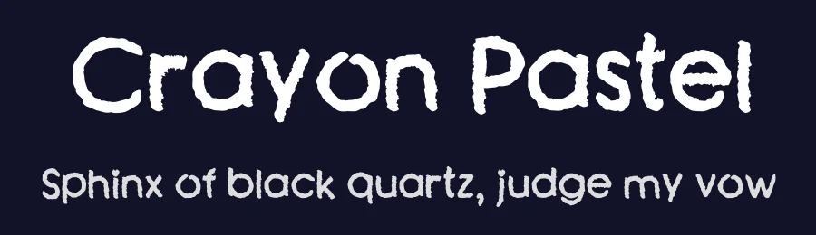 Crayon Pastel by MaknaStudio — Decorative Font — thumbnail 2