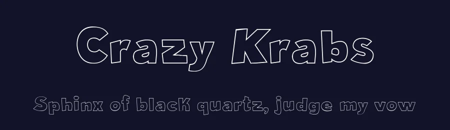 Crazy Krabs by Galdino Otten Fonts — Decorative Font — thumbnail 2