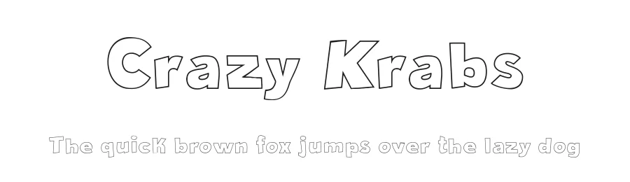 Crazy Krabs by Galdino Otten Fonts — Decorative Font