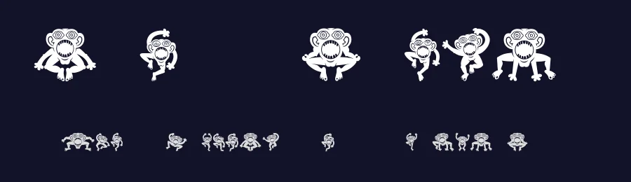 Crazy Monkey by Vladimir Nikolic — Dingbats Font — thumbnail 2