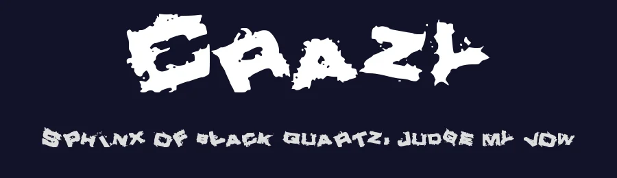 Crazy by Brandon  B — Decorative Font — thumbnail 2