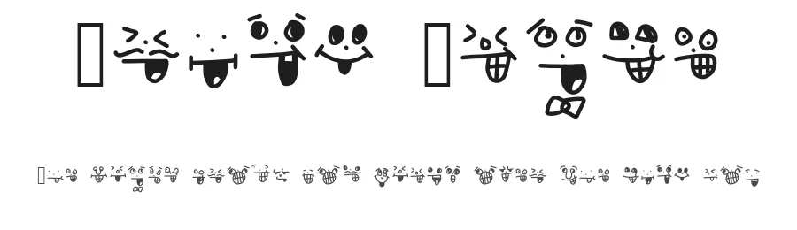 Crazy Smile by Geronimo Font Studios — Dingbats Font